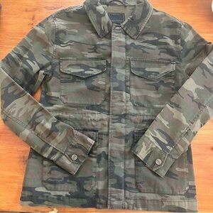 Sanctuary Standard Surplus Jacket Womens Camo Safari Boho Streetwear Zipper SZ S